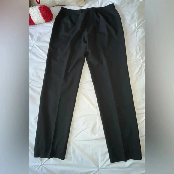NWOT Lafayette 148 New York Black Ankle Length Virgin Wool Trouser Pants SIZE 8 - Picture 6 of 9
